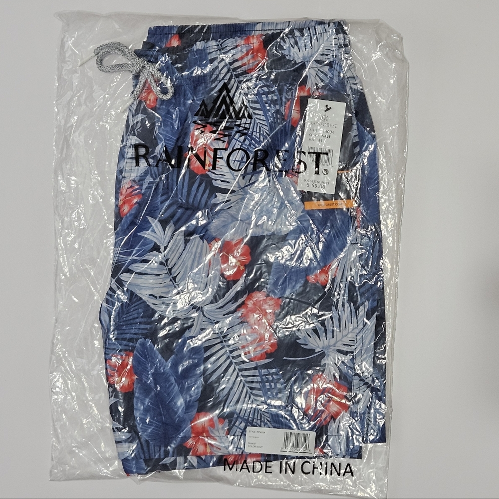 [NWT] Rainforest Men's Quick-Dry Swim Trunk Shorts - Picture 8 of 9
